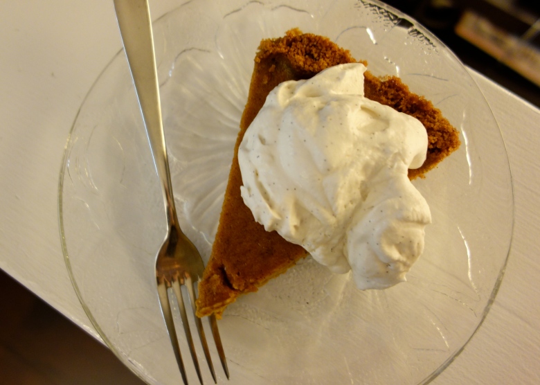 Pumpkin Pie with Maple-Bourbon Whipped Cream